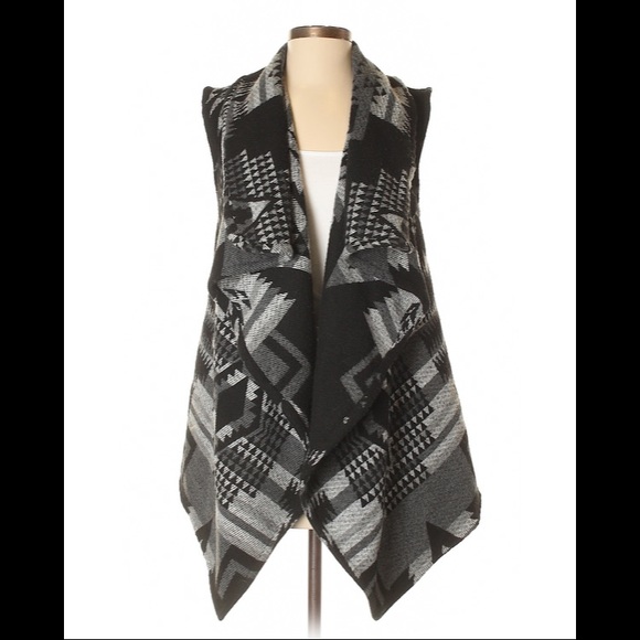 Me Jane Sweaters - Black and Gray Cardigan Size M